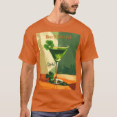 Happy St. Patrick's Day Shamrock Martini  T-shirt (Voorkant)