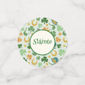 Happy St. Patrick's Day Shamrocks papieren Onderze Confetti (Kleine voorkant)