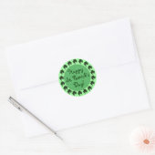 Happy St. Patrick's Day Shamrock's Stickers (Envelop)