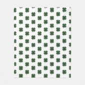 Happy St. Patrick's Day Shamrocks Throw Blanket Fleece Deken (Voorkant)