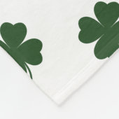 Happy St. Patrick's Day Shamrocks Throw Blanket Fleece Deken (Hoek)