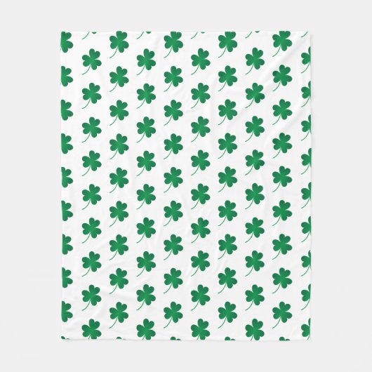 Happy St. Patrick's Day Shamrocks Throw Blanket Fleece Deken (Voorkant)