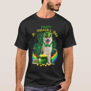 Happy St Patricks Day Shiba Inu Leprechaun Pet Sha T-shirt