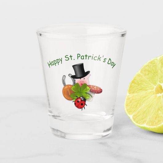 Happy St. Patrick's Day Shot Glas (Voorkant)