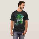 Happy St Patricks Day Skull C Green Shamrock  12 T-shirt (Voorkant volledig)