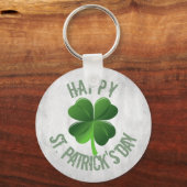 Happy St. Patrick's Day Sleutelhanger (Voorkant)