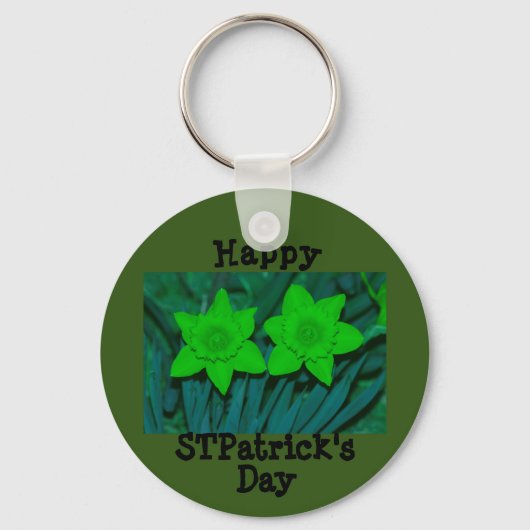 Happy ST Patrick's Day Sleutelhanger (Voorkant)