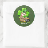 Happy St. Patrick's Day Sloth sticker (Sac)