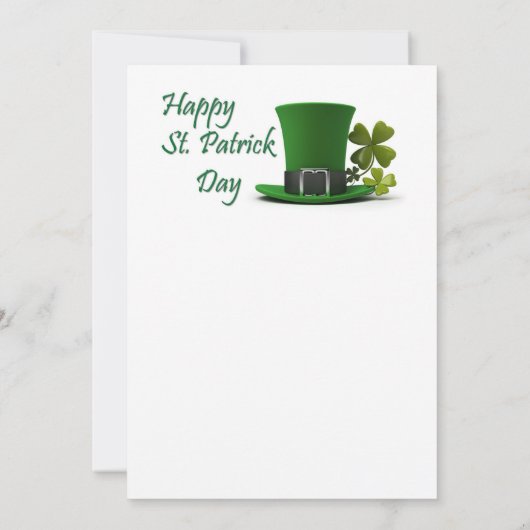 Happy St. Patrick's Day Sloth-uitnodiging Kaart (Achterkant)