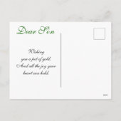 Happy St. Patricks Day Son, Grandson Lamb Feestdagenkaart (Achterkant)