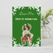 Happy St. Patricks Day Son, kleinson Irish Feestdagenkaart (Staand voorkant)