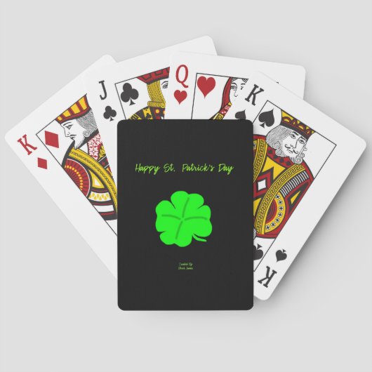 Happy St. Patrick's Day Speelkaarten (Achterkant)
