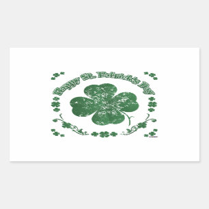 Happy St. Patrick's Day -  stijl Rechthoekige Sticker