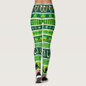 Happy St. Patrick's Day Symbols Leggings (Achterkant)