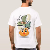 Happy St. Patrick's Day T-Shirt Cat (Achterkant)