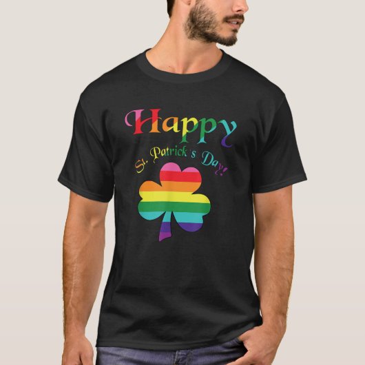 Happy St Patrick's Day T-shirt LGBT Gay pride (Devant)