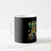 Happy St Patrick's Day Verjaardag Paddy's Day Koffiemok (Voorkant links)