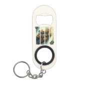 Happy St.Patrick's Day Vertical Brushstroke Mini Flessenopener (Voorkant)