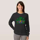 Happy St Patricks Day Video Game Controller Irish  T-shirt (Voorkant volledig)