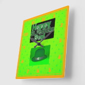 Happy St.Patricks Day Vierkante Klok (Hoek)