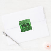 Happy St Patrick's Day Vierkante Sticker (Envelop)
