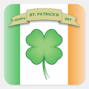 Happy St. Patrick's Day Vierkante Sticker