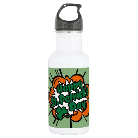 Happy St. Patrick's Day Waterfles (Voorkant)