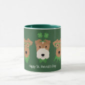 Happy St Patricks Day Welsh Wire Fox Terrier Honde Mok (Midden)