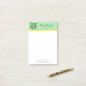 Happy St Patrick's Elegant Day Typography Design Post-it® Notes (Op bureau)