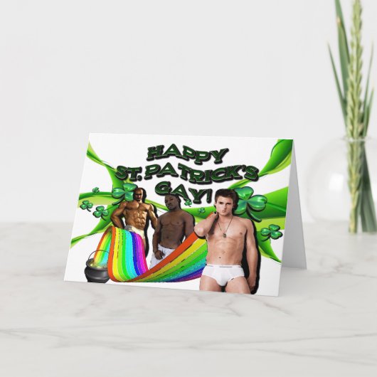 Happy St Patrick's Gay! Kaart (Voorkant)