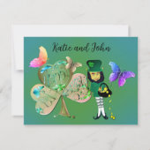 Happy St Patrick's Leprechaun Notitiekaartje (Voorkant)