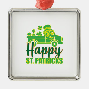 Happy ST Patricks Metalen Ornament