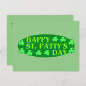 Happy St. Patty's Day Briefkaart (Voorkant / Achterkant)