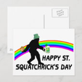 Happy St Squatchricks Day Briefkaart (Voorkant / Achterkant)