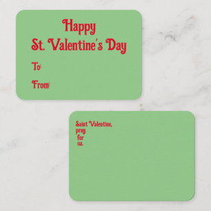 Happy St. Valentijnsdag Kaart Notitiekaartje
