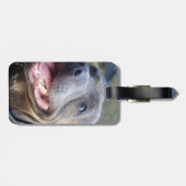 Happy Staffordshire Bull Terrier Bagagelabel (Achterkant horizontaal)