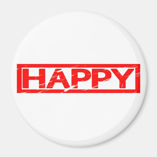Happy Stamp Magneet (Voorkant)