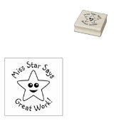 Happy Star Geweldig Werk Rubber Stamp Rubberstempel (Gestempeld)