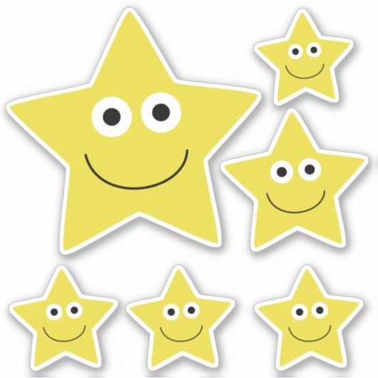 Happy Star Sticker (Voorkant)