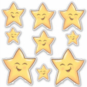 Happy Stars Sticker (Voorkant)