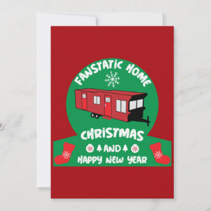 Happy Static Mobile Holiday Home Xmas - cadeau Bedankkaart