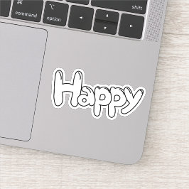 Happy Sticker