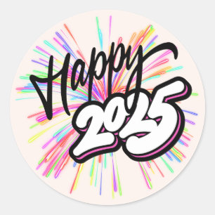 Happy Sticker 2025