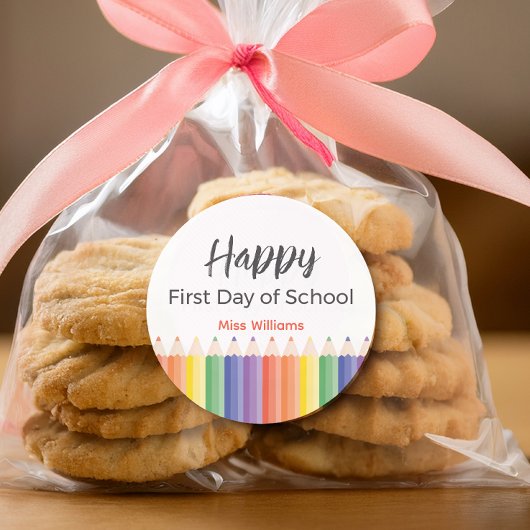 Happy Sticker de l'enseignant du premier jour