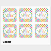 Happy Sticker personnalisé de Pâques (Feuille)