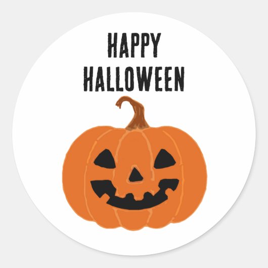 Happy Stickers Citrouille Jackolantern Halloween (Devant)
