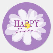 Happy stickers de Pâques avec jolie fleur margueri (Devant)