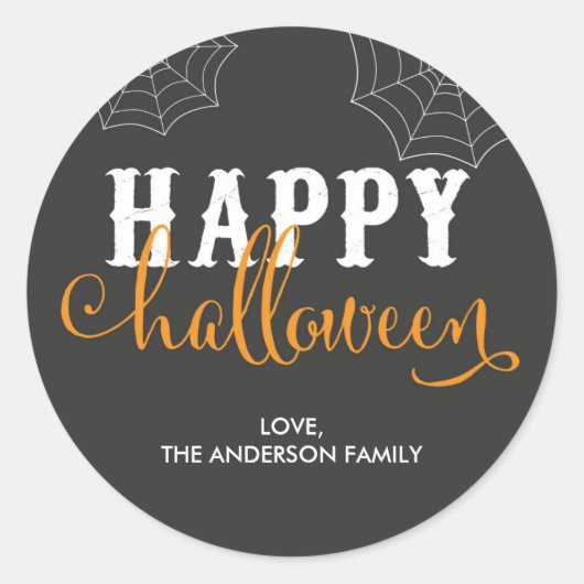 Happy Stickers Halloween / Sceau enveloppe Hallowe (Devant)
