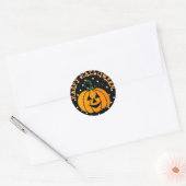 Happy Stickers Visage Citrouille Halloween (Enveloppe)