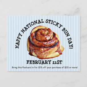 Happy Sticky Bun Feestdagen Briefkaart